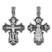 Серебряный крестик с иконой Вера Надежда Любовь и София Свв., арт. 342780