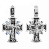 Серебряный крестик Лука Марк Матфей Иоанн, Николай Чудотворец, арт. 342974