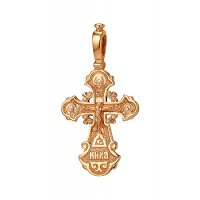Золотой крестик православный 294303
