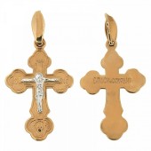 Золотой крестик православный арт. 332804
