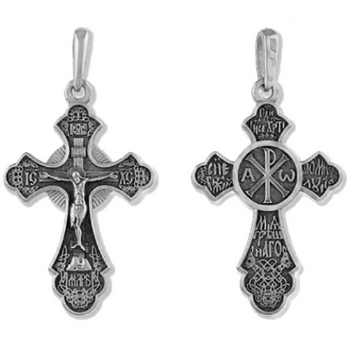 Крест нательный православный Хризма