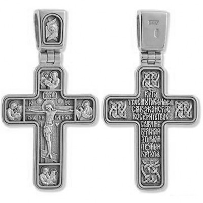 Крест серебряный православный 4 Евангелиста 43377