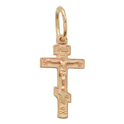 Золотой крестик нательный 16732