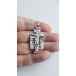Крест нательный серебряный мужской 16757
