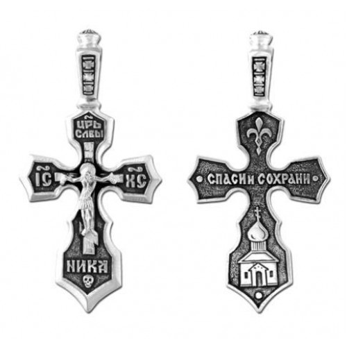 Православный крестик серебряный