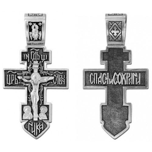 Крестик нательный православный Якорь 38137