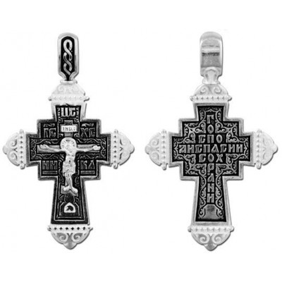 Серебряный крестик православный 38138
