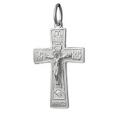Серебряный крестик с молитвой Кресту арт. 38526
