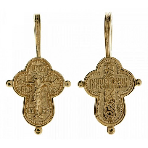 Крест золотой православный
