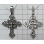Крест серебряный нательный для мужчин и женщин