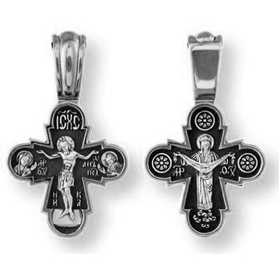 Подвеска маленький крестик православный на цепочку детский 41479