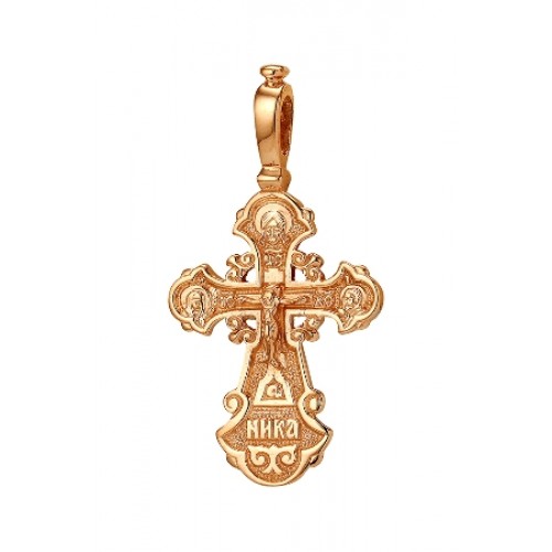 Золотой крестик православный 45511