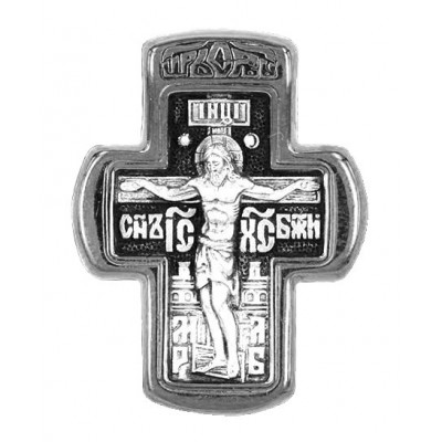 Крест православный серебряный мужской нательный 47363