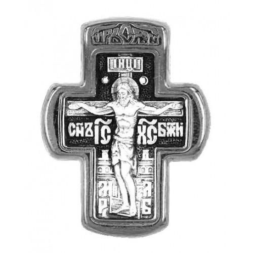 Крестик мужской святой Сергий Радонежский 47363
