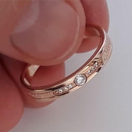 Женское золотое кольцо Спаси и сохрани 15950