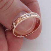 Золотое кольцо Спаси и сохрани женское арт. 15950