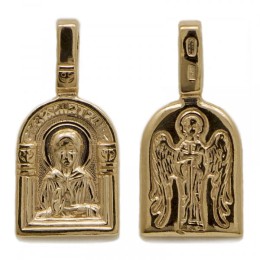 Позолоченная подвеска Матрона Московская 295957