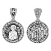 Серебряная подвеска Пантелеимон Целитель, арт. 295740