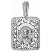Серебряная подвеска Николай Чудотворец, арт. 297201