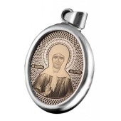 Серебряная подвеска Матрона Московская 297775