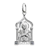 Серебряная подвеска Семистрельная Божия Матерь, арт.298277