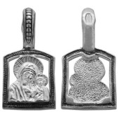 Серебряная подвеска Казанская Божия Матерь 327190