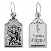 Серебряная подвеска Михаил Архангел (размер арки 19х12 мм), арт. 327225