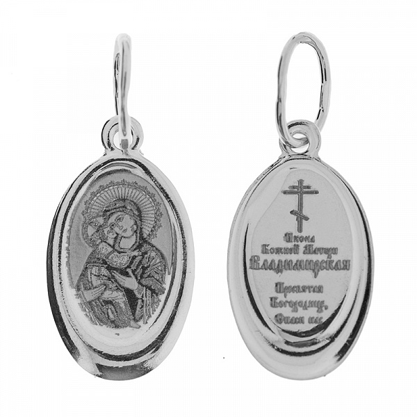 Серебряная подвеска Владимирская Божия Матерь 327365
