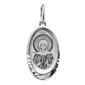 Серебряная подвеска Марина (размер овала 18х11 мм), арт. 327428