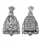 Серебряная подвеска Семистрельная Божия Матерь 333898
