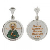 Серебряная подвеска Матрона Московская 340530