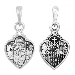 Серебряная подвеска Всецарица Божия Матерь 341858