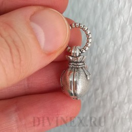 Серебряная подвеска Мешок с деньгами 341873