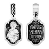 Серебряная подвеска Пантелеимон Целитель, арт. 343303