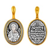 Серебряная подвеска Матрона Московская 343391