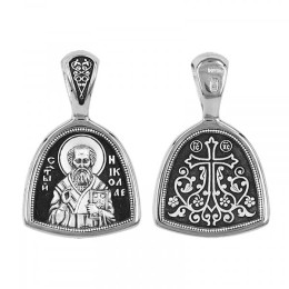Серебряная подвеска Николай Чудотворец 344252