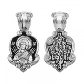 Серебряная подвеска Семистрельная Божия Матерь 344253