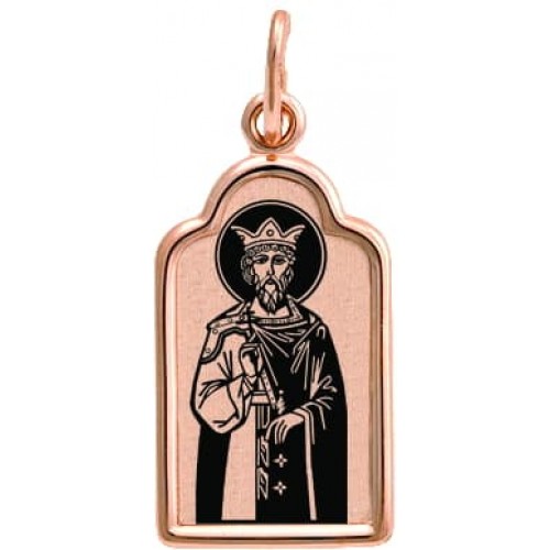 Золотая подвеска святой Вячеслав 328400