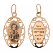 Золотая подвеска Семистрельная Божия Матерь арт. 343064