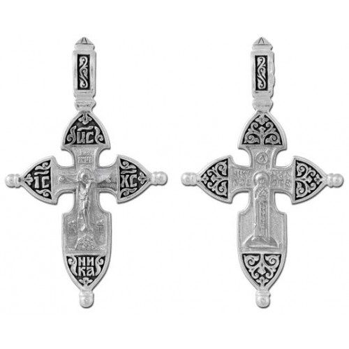 Православный крестик с Богородицей
