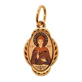 Золотая подвеска святая Лидия, арт. 30681
