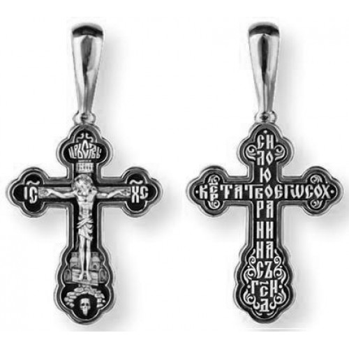 Крестик православный серебряный 41004