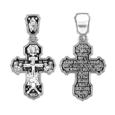 Крест серебро Мужской нательный крест 44657