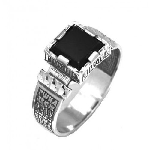 Кольцо перстень из серебра с камнем 44418