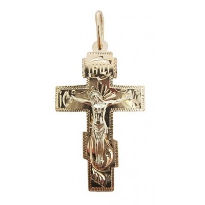 Крест православный мужской нательный большой 31257