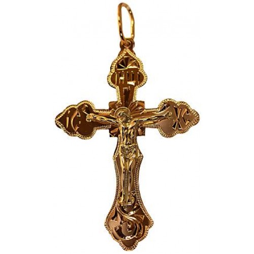 Золотой крест православный 31288