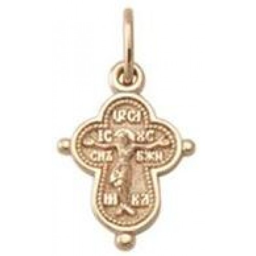 Крест золотой православный 38848