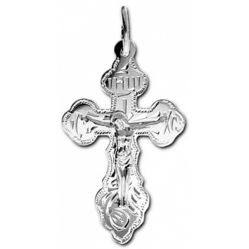 Крестик нательный серебряный православный