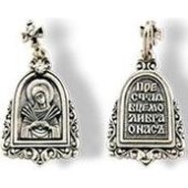 Серебряная подвеска-иконка Семистрельная 29543