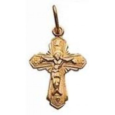Золотой крестик православный 38832